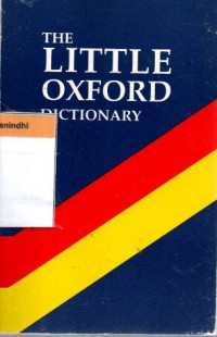 Image of The Little Oxford Dictionary