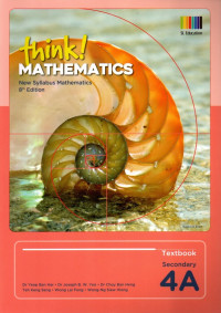 Image of Think! Mathematics Textbook Secondary 4A